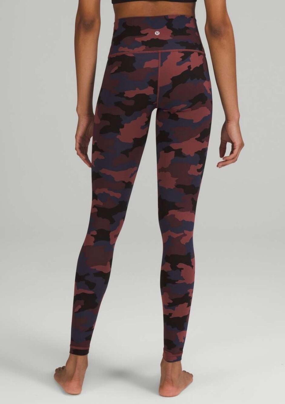 Lululemon Wunder Plus Under High-Rise Tight 28" Luxtreme Camo Smoky Red Size 18